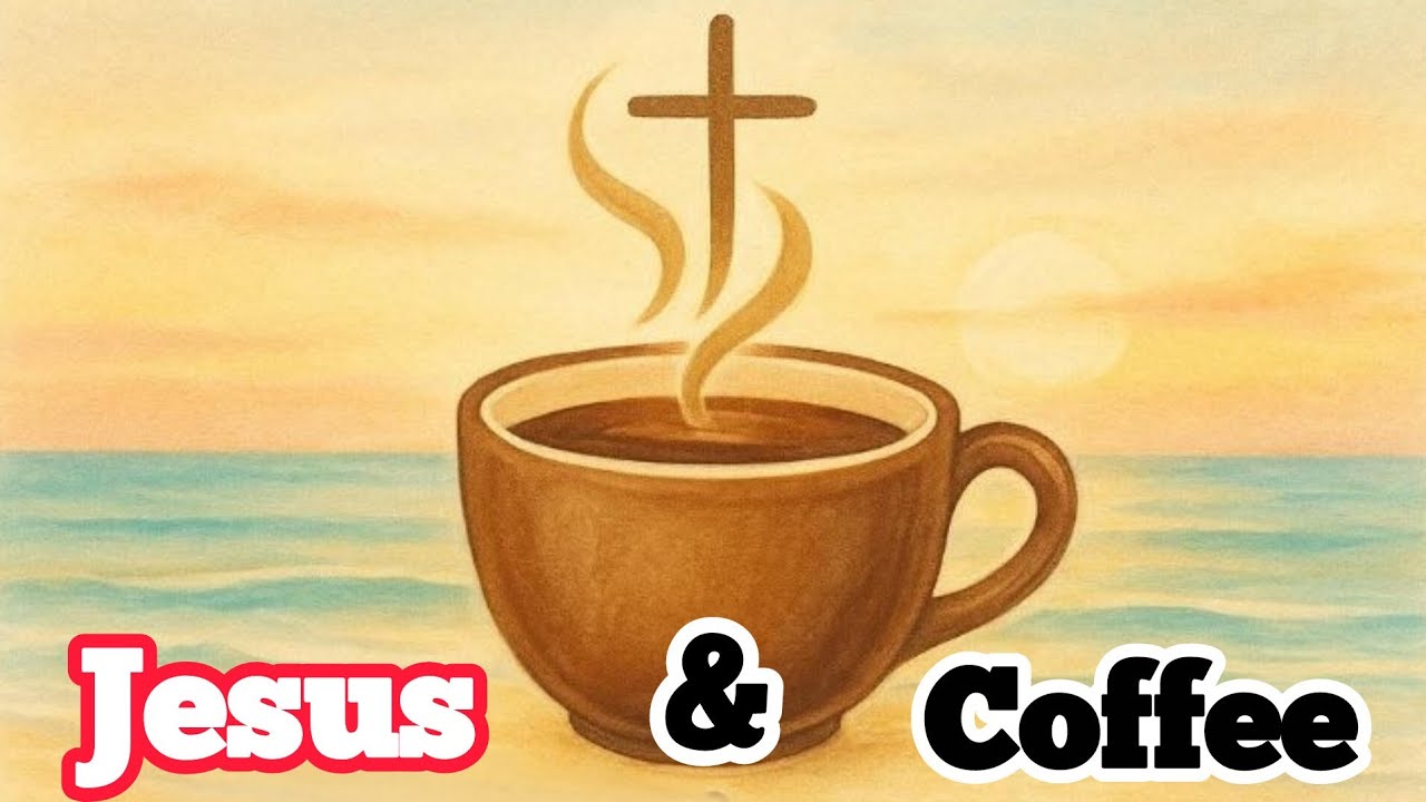 JESUS AND COFFEE  THROW BACK