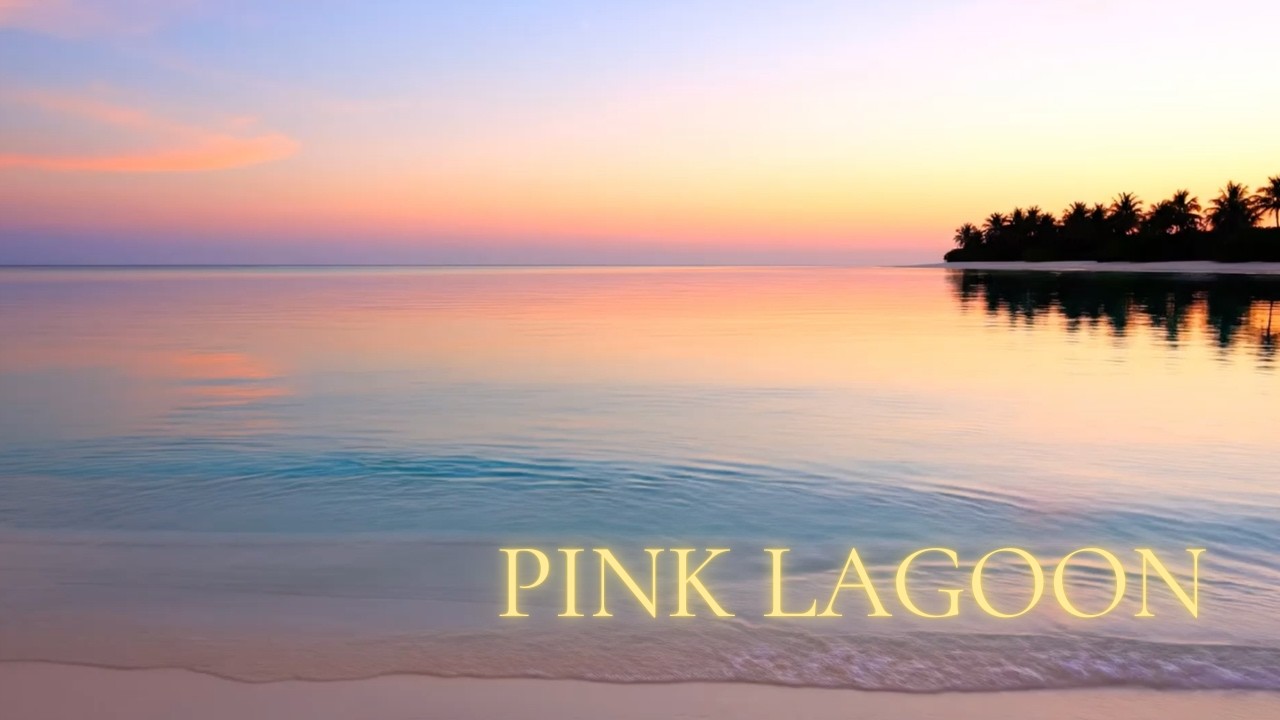 Pink Sunrise Lagoon — Ocean Sounds for Sleep & Relaxation | 30 Minutes
