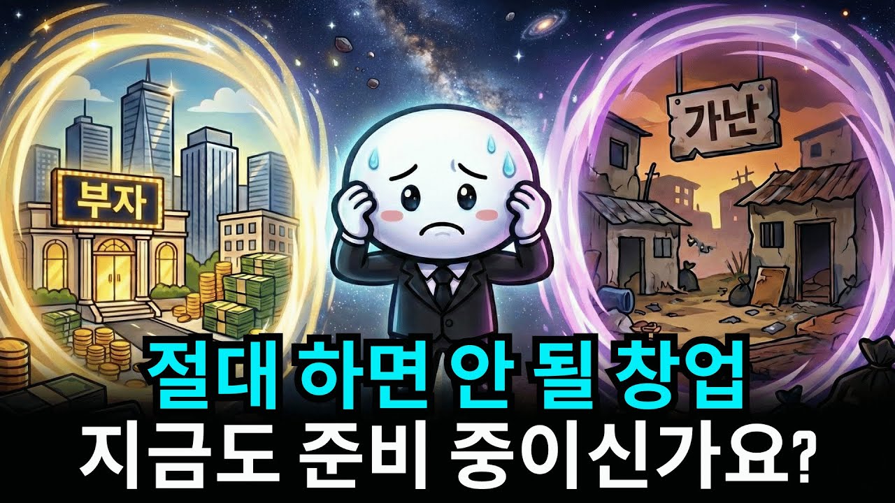 이 7가지만은 절대 창업하지 마라! 2026 예비 자영업자·청년 사장님들을 위한 현실 경고