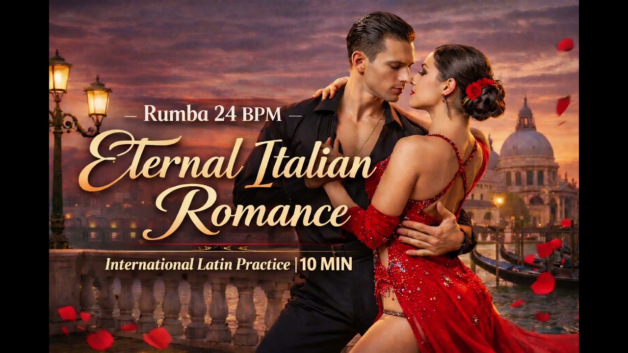 Rumba 24 BPM –  Eternal Italian Romance | International Latin Practice (10 MIN)
