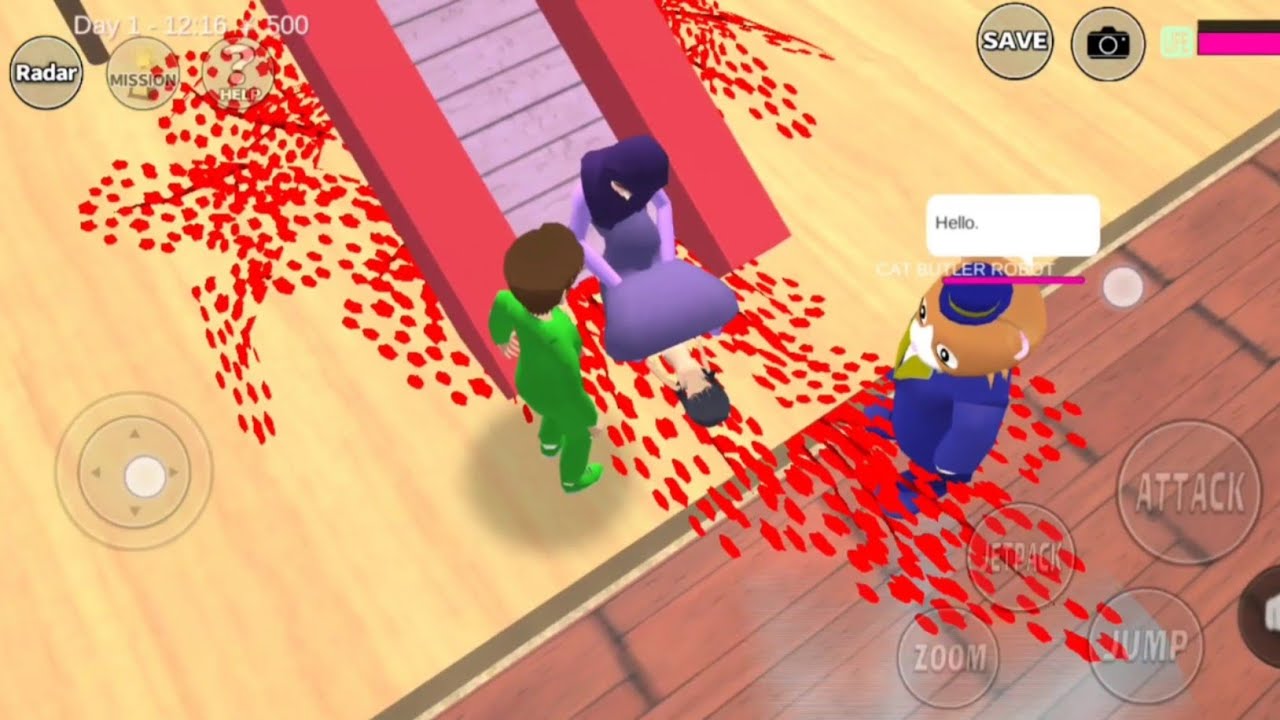 Sakura melahirkan di prosotan | SAKURA school simulator