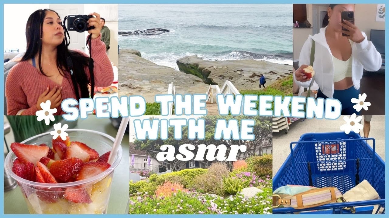 ASMR VLOG | ✿ SPEND THE WEEKEND WITH ME IN SAN DIEGO, CA (whispered voice over)