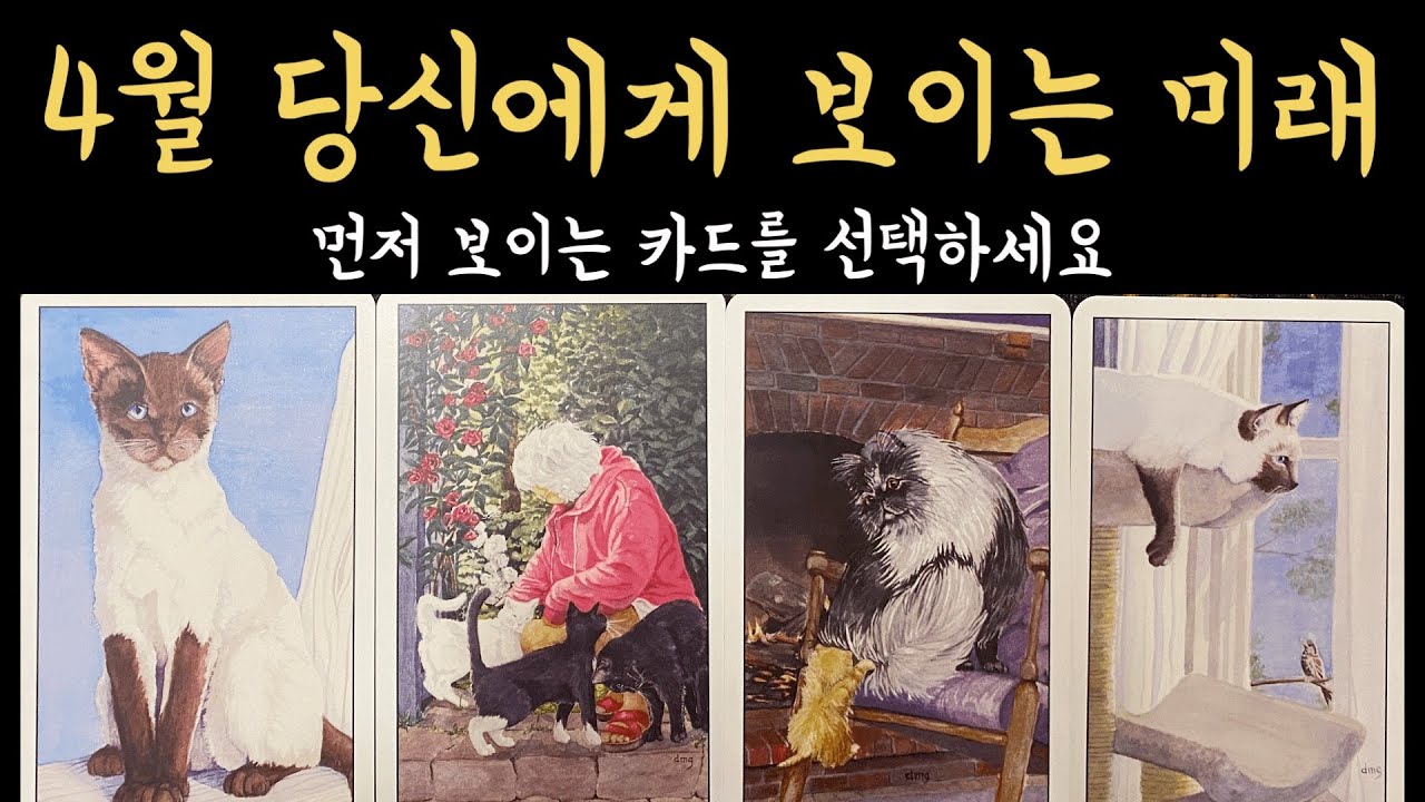 [타로] 4월 너무 정확해서 소름 돋을 이야기, 진심으로 기원합니다🙏🏻