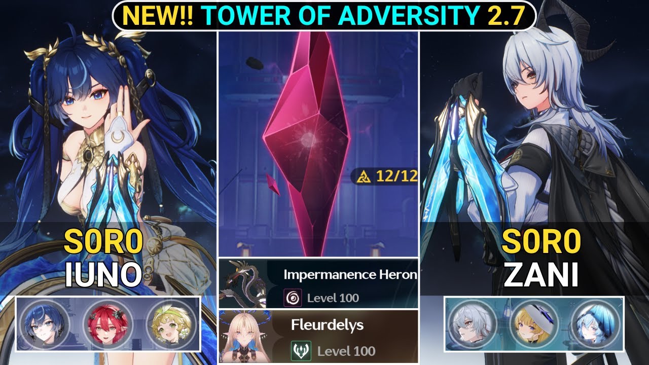 S0R0 Iuno & Zani Showcase | NEW!! Tower of Adversity Wuthering Waves 2.7