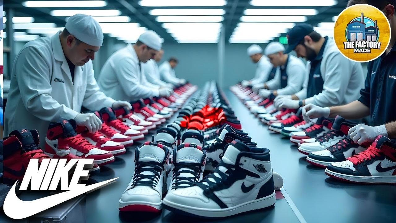 Как производятся кроссовки Nike на фабрике || Почему кроссовки Nike такие дорогие?