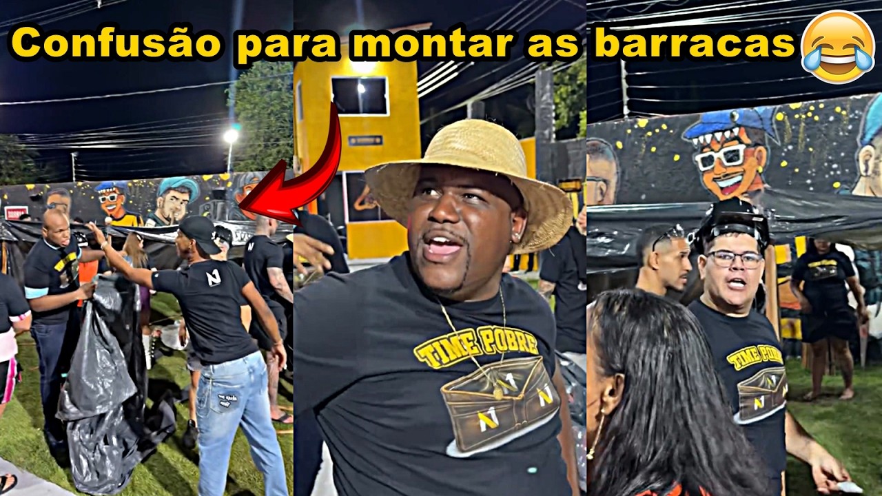 A NOITE VAI SER LONGA PARA MONTAR ESSA BARRACA