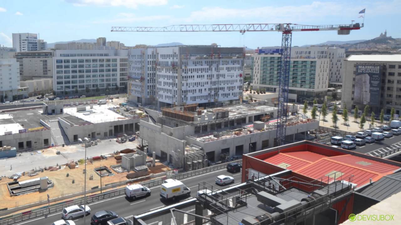 Timelapse Euromed Center:  Calypso et Golden Tulip
