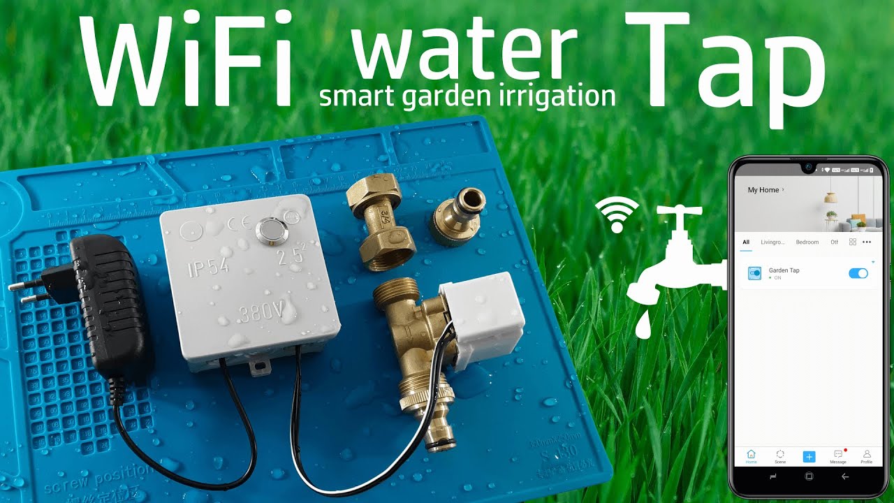 WiFi Water Tap, Remote Hose Controller - Smart Garden Irrigation Watering System - Idea DIY project