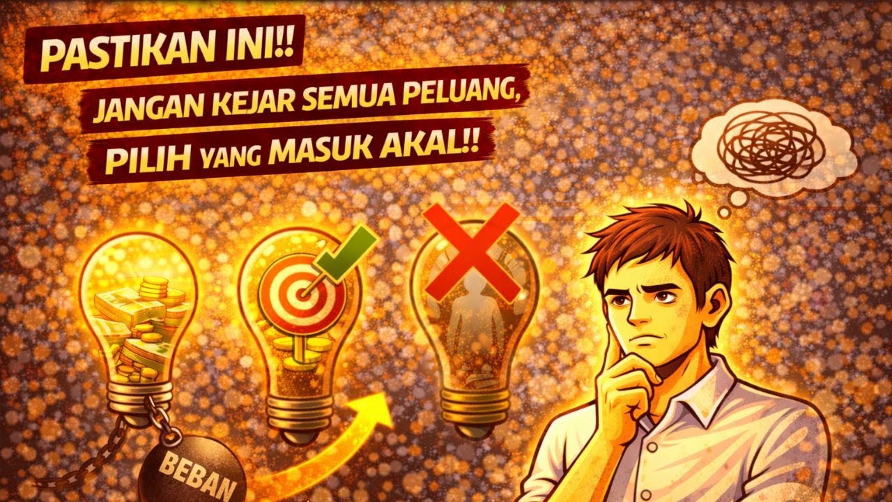 Wajib Nonton! Jangan Kejar Semua Peluang, Pilih yang Masuk Akal. Motivasi Hidup Sukses.