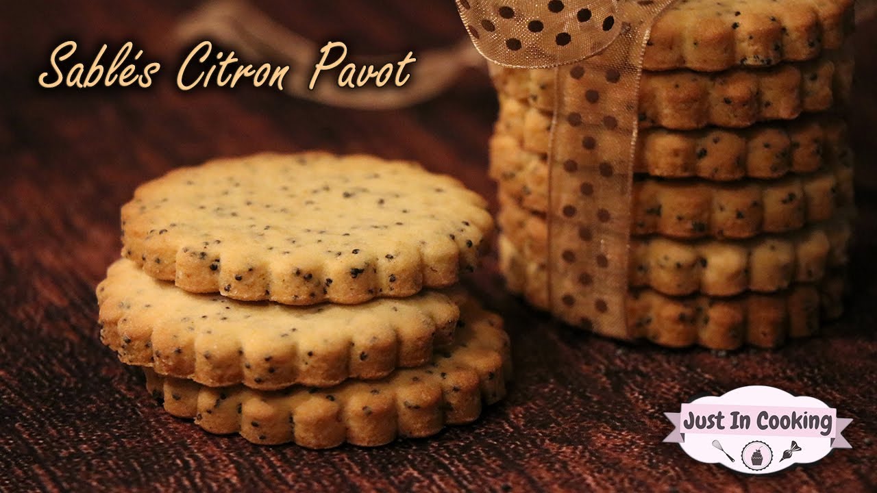 Recette de Sablés Citron Pavot