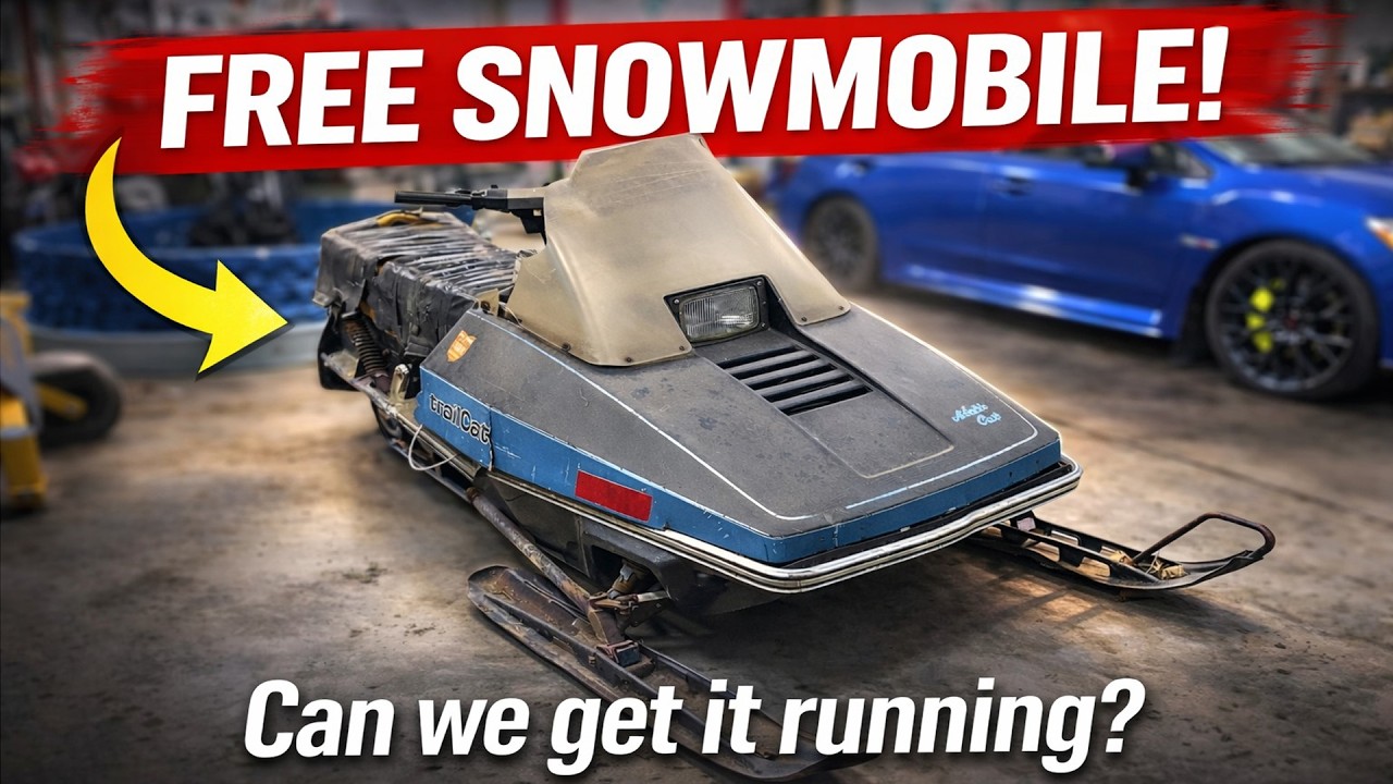 FREE SNOWMOBILE! CAN WE GET IT RUNNING?! 1979 Arctic Cat Trail Cat