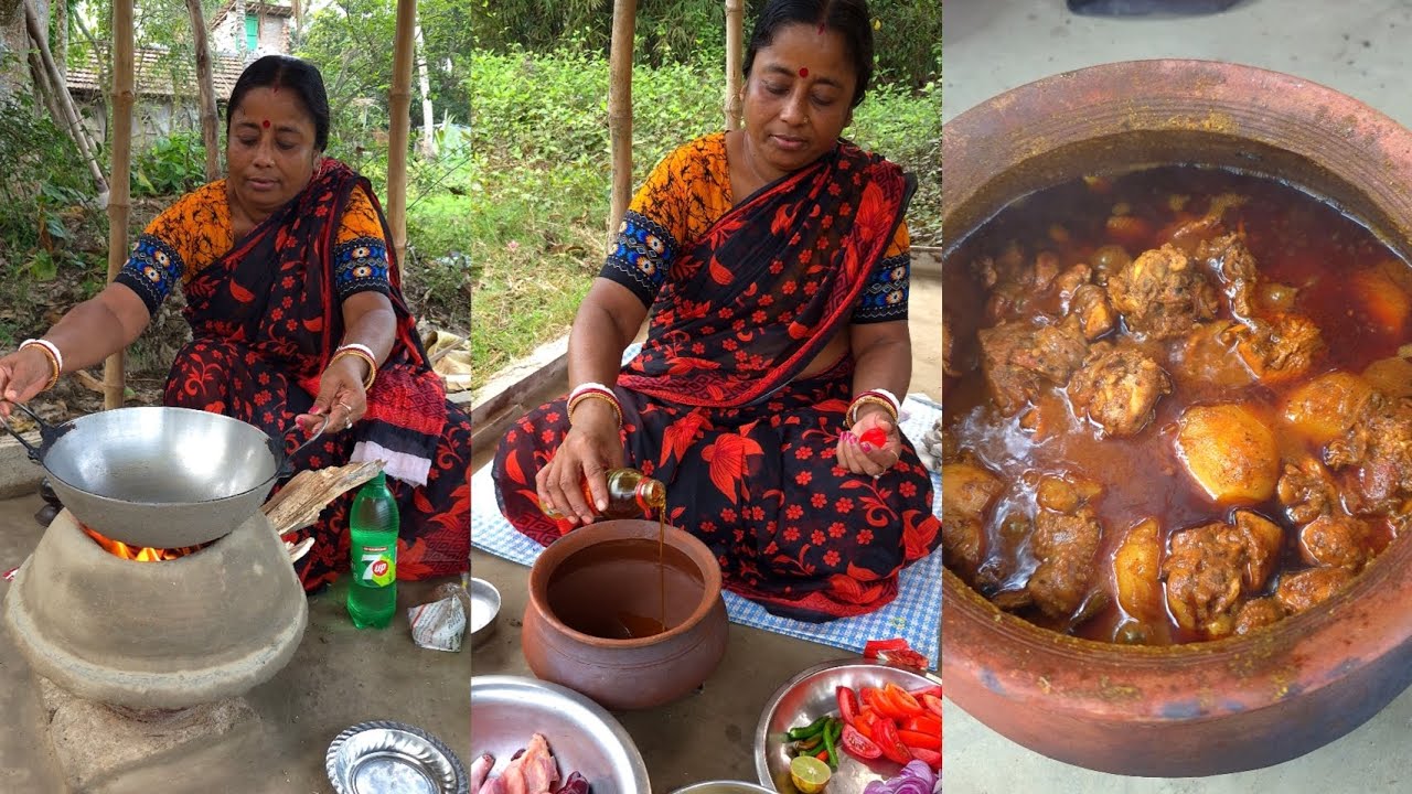 গ্রাম্য স্টাইলে চিকেন হান্ডি রেসিপি | Village Style Chicken Handi Recipe