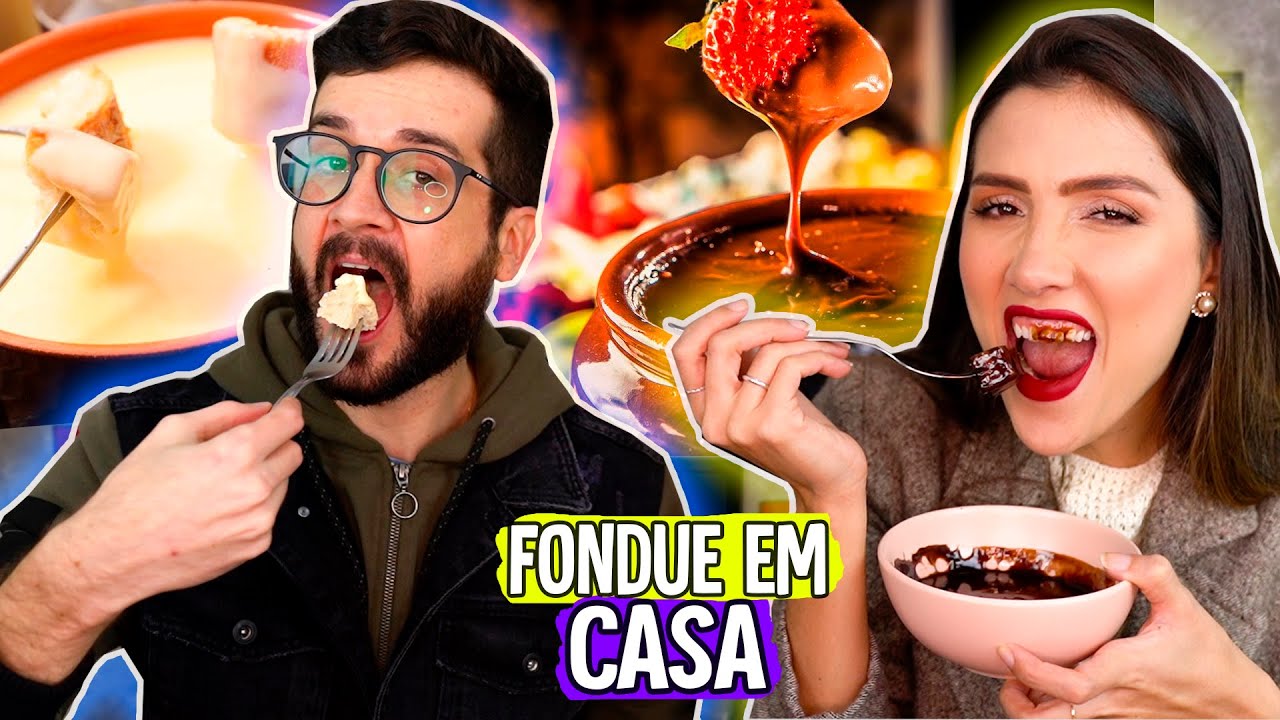 PROVANDO FONDUE de MERCADO | QUEIJO CHIQUE e CHOCOLATE