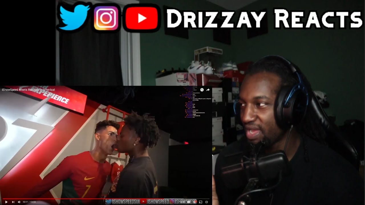 Drizzay Reacts To iShowSpeed Meets Ronaldo In America!