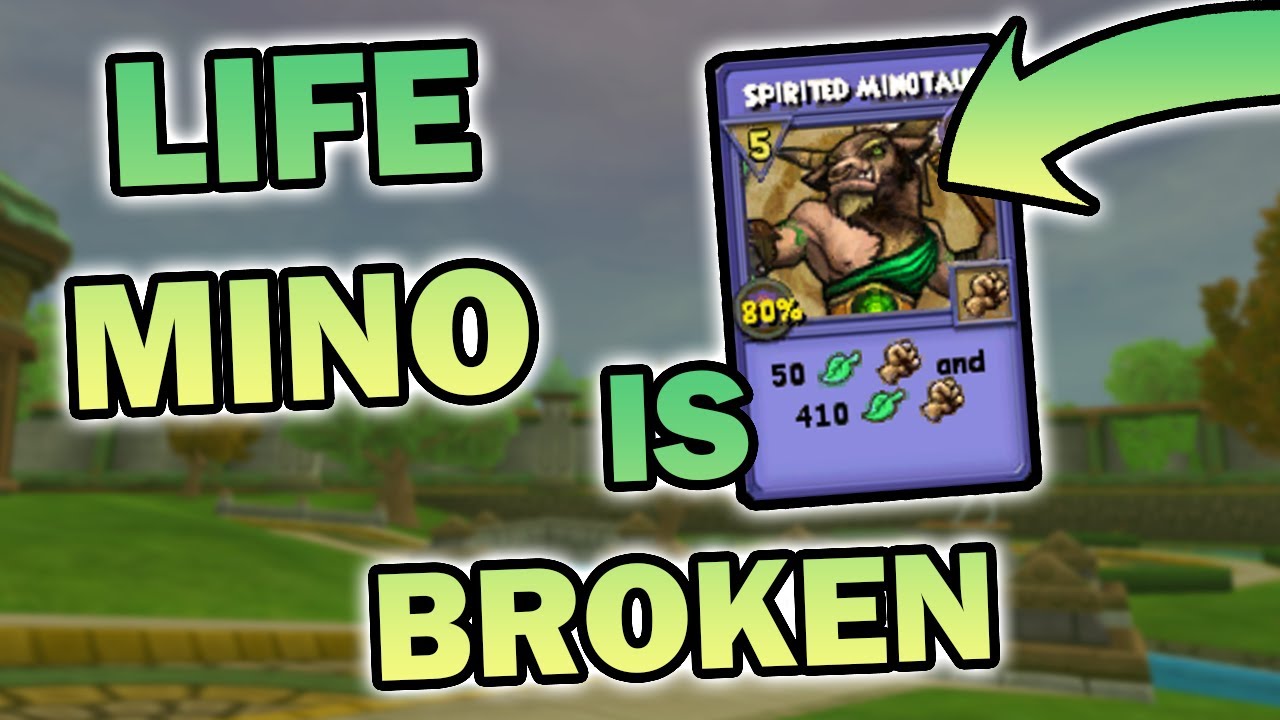 Wizard101 Adept Life PvP: LIFE MINOTAUR IS BACK!
