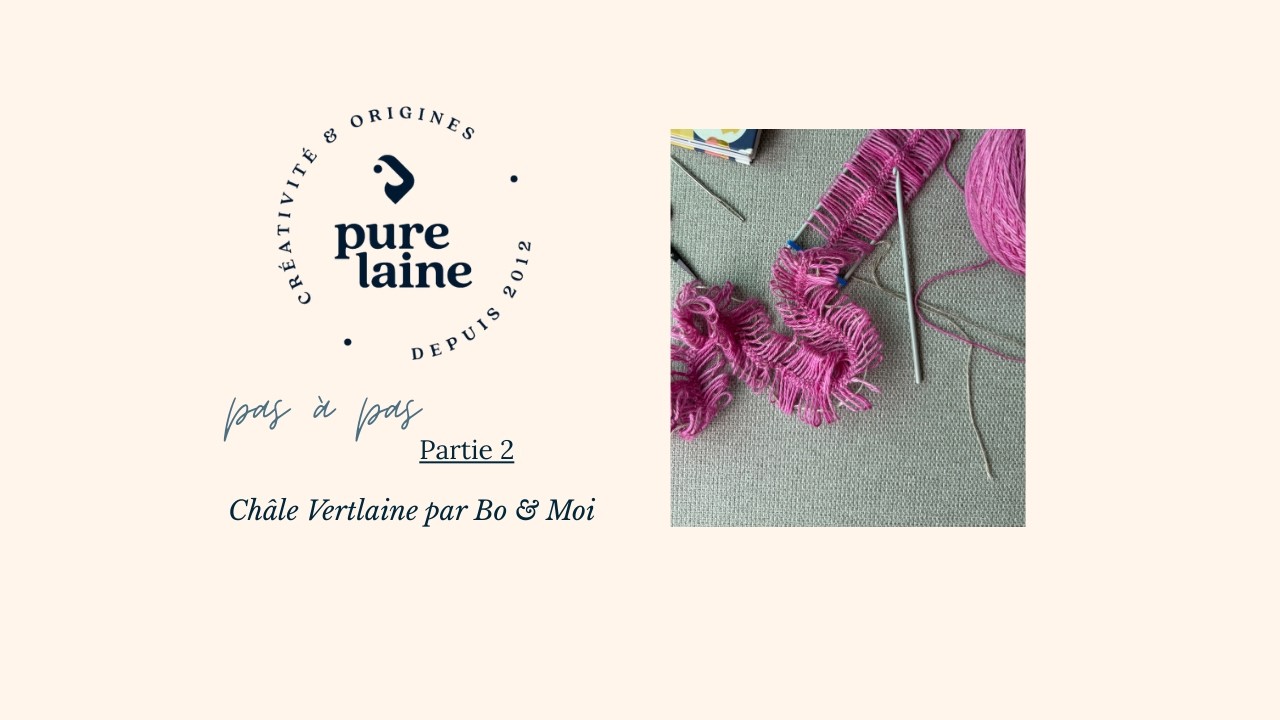 Châle Vertlaine — Crochet sur la bande de dentelle à la fourche | Tutoriel pas-à-pas - Partie 2