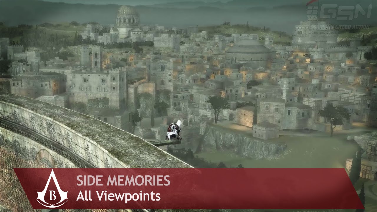 Assassin's Creed: Brotherhood - Side Memories - All Viewpoints