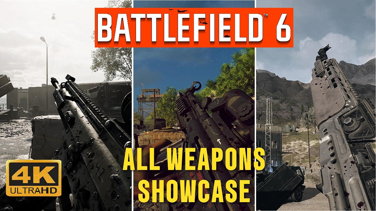 Battlefield 6 Weapon Showcase — Every Gun Firing & Reloading (4K 60FPS)