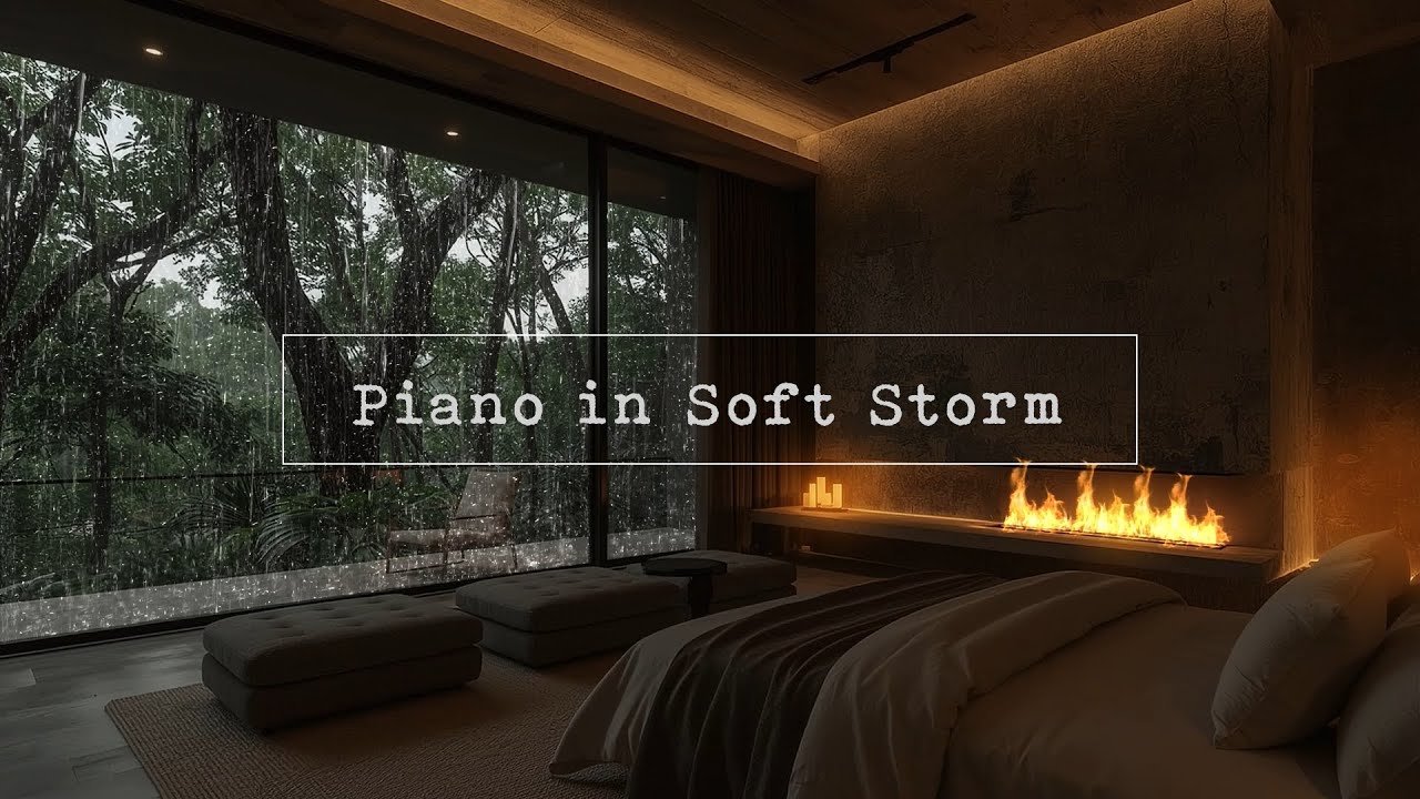 Night Rain Comfort, Slow Piano for Relaxation