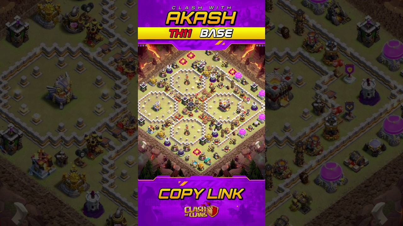 Only 1 Star TH11 War Base 2025 Anti 2 Star Anti Zap Witches Anti Dragon Clash of Clans 🔥