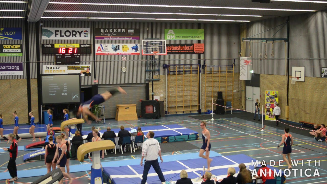 Turnschool Rijssen NK Groepsspringen 2018 Heren senior A