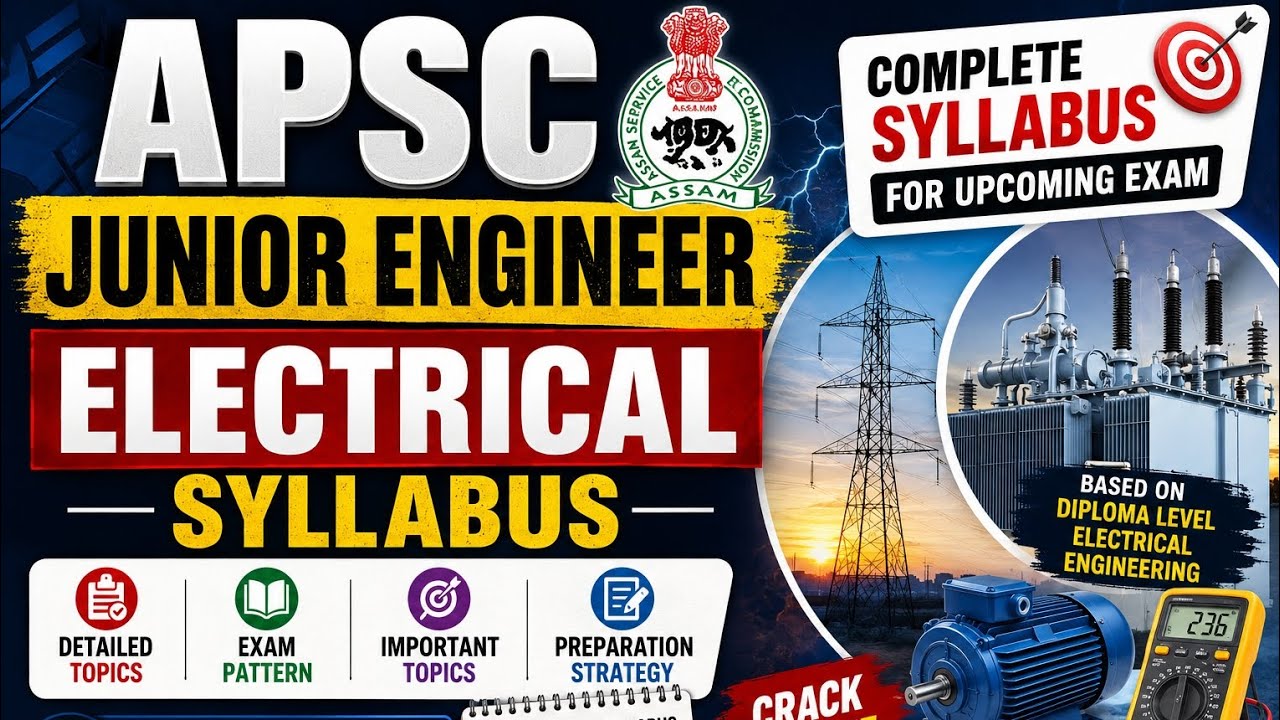 Программа экзамена APSC JE Electrical 2026 | Полный ожидаемый план и стратегия подготовки