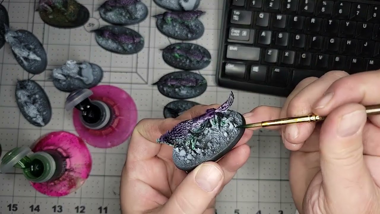 Speed paint Soulblight Gravelords Dire Wolves using Citadel contrast and shade Super easy and FAST!
