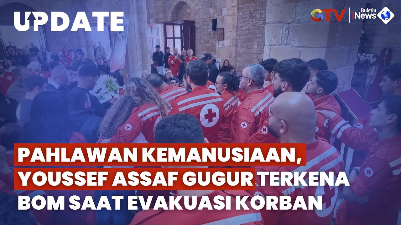 Gugur Saat Selamatkan Warga, Isak Tangis Iringi Pemakaman Paramedis Palang Merah Lebanon!