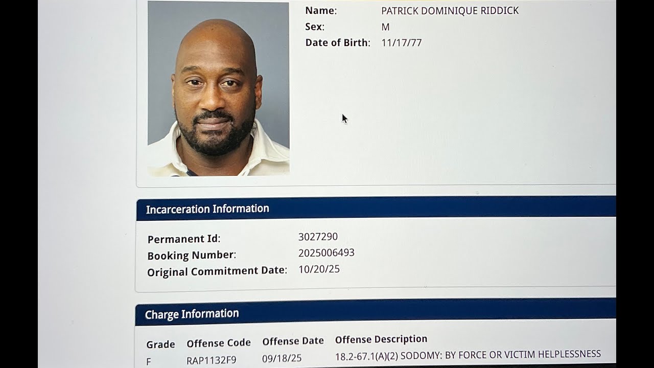 Gospel Artist Patrick Riddick has been Arrested for Rape.  