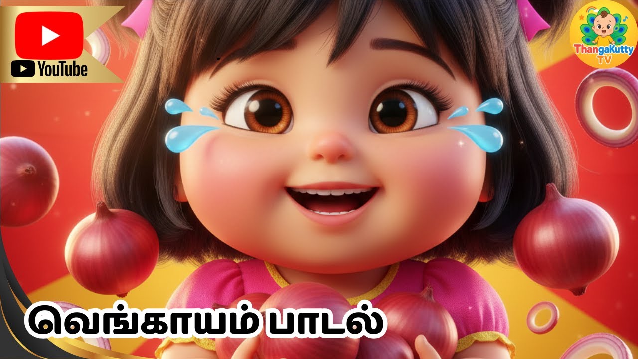 வெங்காயம் பாடல் 🧅 | Tamil Kids Rhymes | Onion Song for kids ThangaKutty TV - Tamil Channel for kids