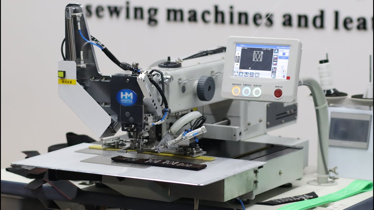 Automate de couture permettant la couture automatique de harnais de sécurité