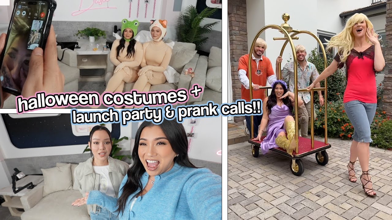 HALLOWEEN COSTUMES!! Pranks Calls & Launch Party!!