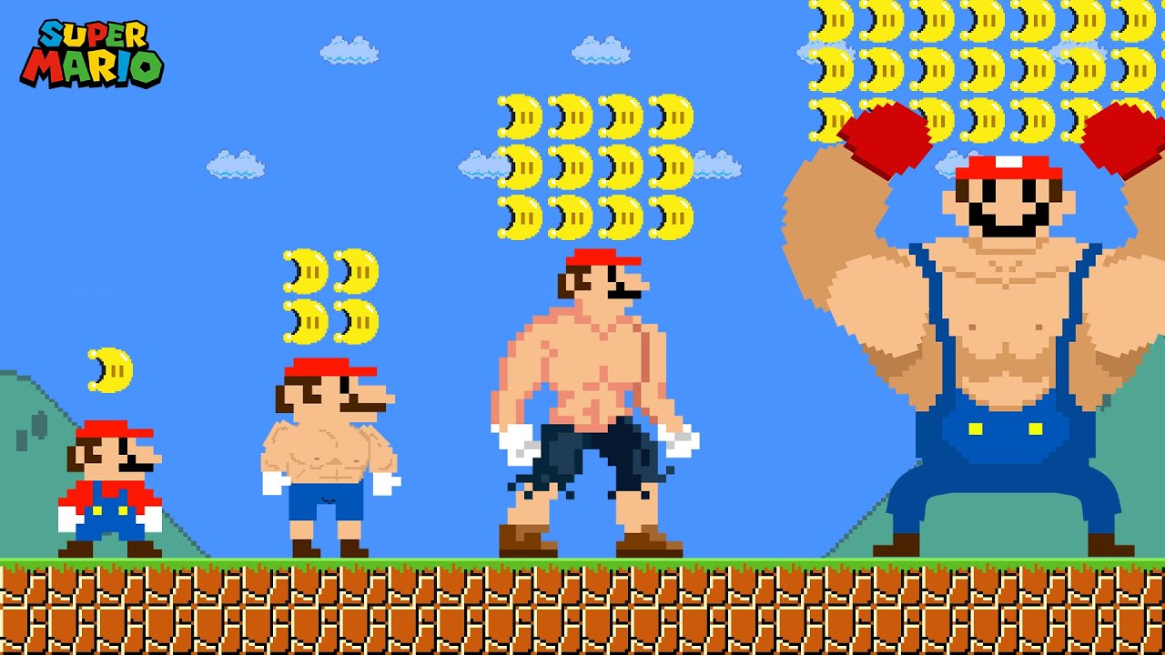 Moons Unlock Abilities:Mario GROWING UP Muscle with Every Moon | Game Up
