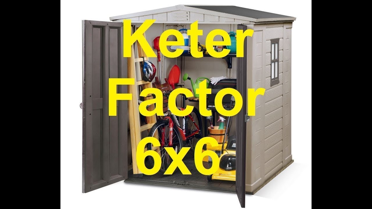 Keter Factor 6x6 Outdoor Garden Storage Shed