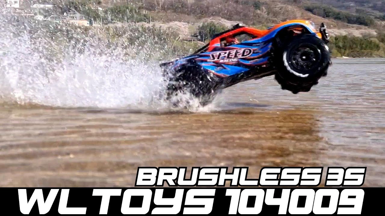 RC Car Wltoys 104009 Brushless 3S Paddle Tires-Extreme Bash