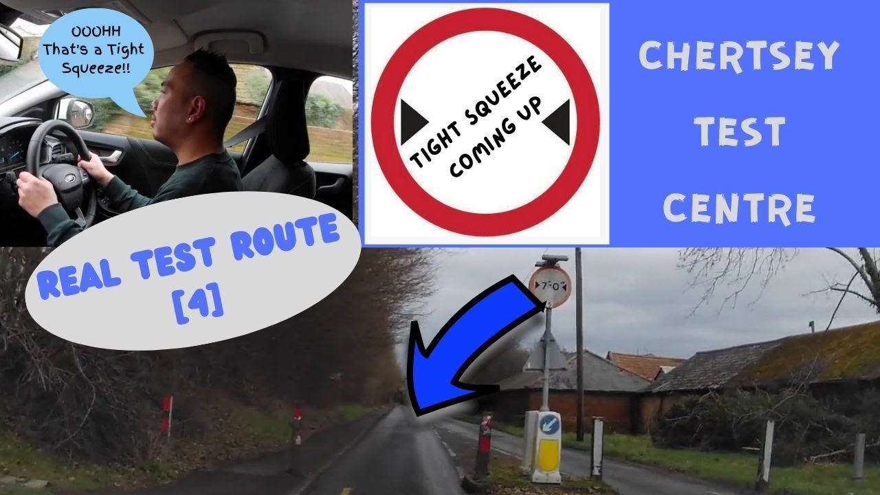Экзаменационный центр Chertsey Driving | Маршрут экзамена REAL [4] | Полный комментарий