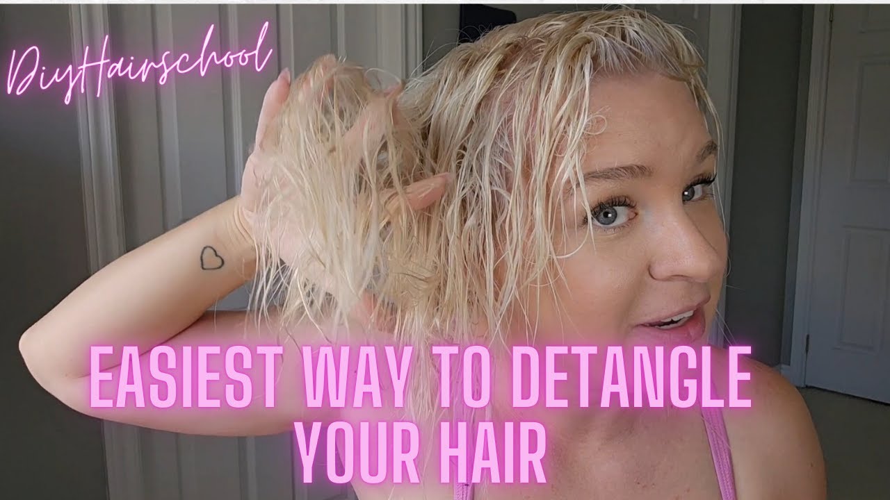 Detangling Hack: Blow Dry Without Brushing Wet Hair & Let the Tangles Fall Out!