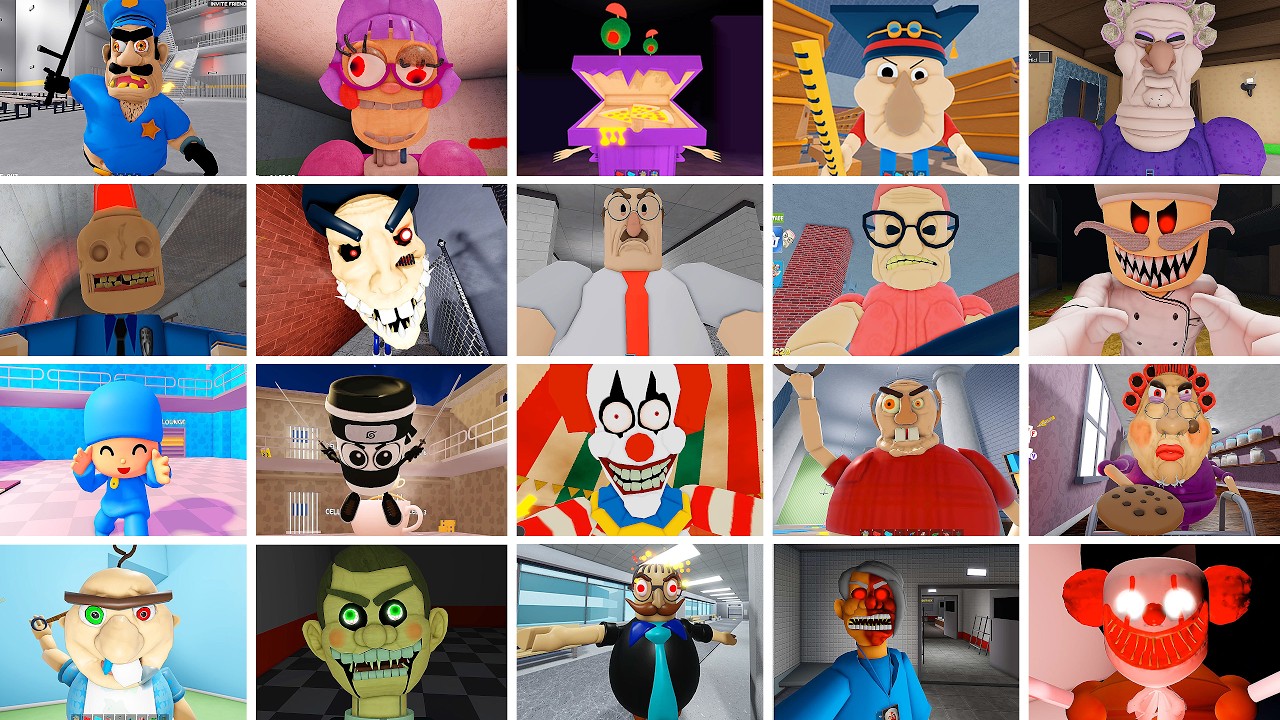 BRUNO'S FAMILY,Tron's Detention!,EPIC SCHOOL ESCAPE!,GRUMPY GRAN!,SIREN COP'S, ROBLOX JUMPSCARES