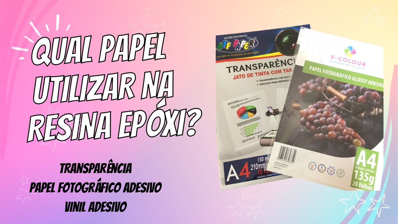 🧾📁Qual papel utilizar na resina epóxi ???🧾📁