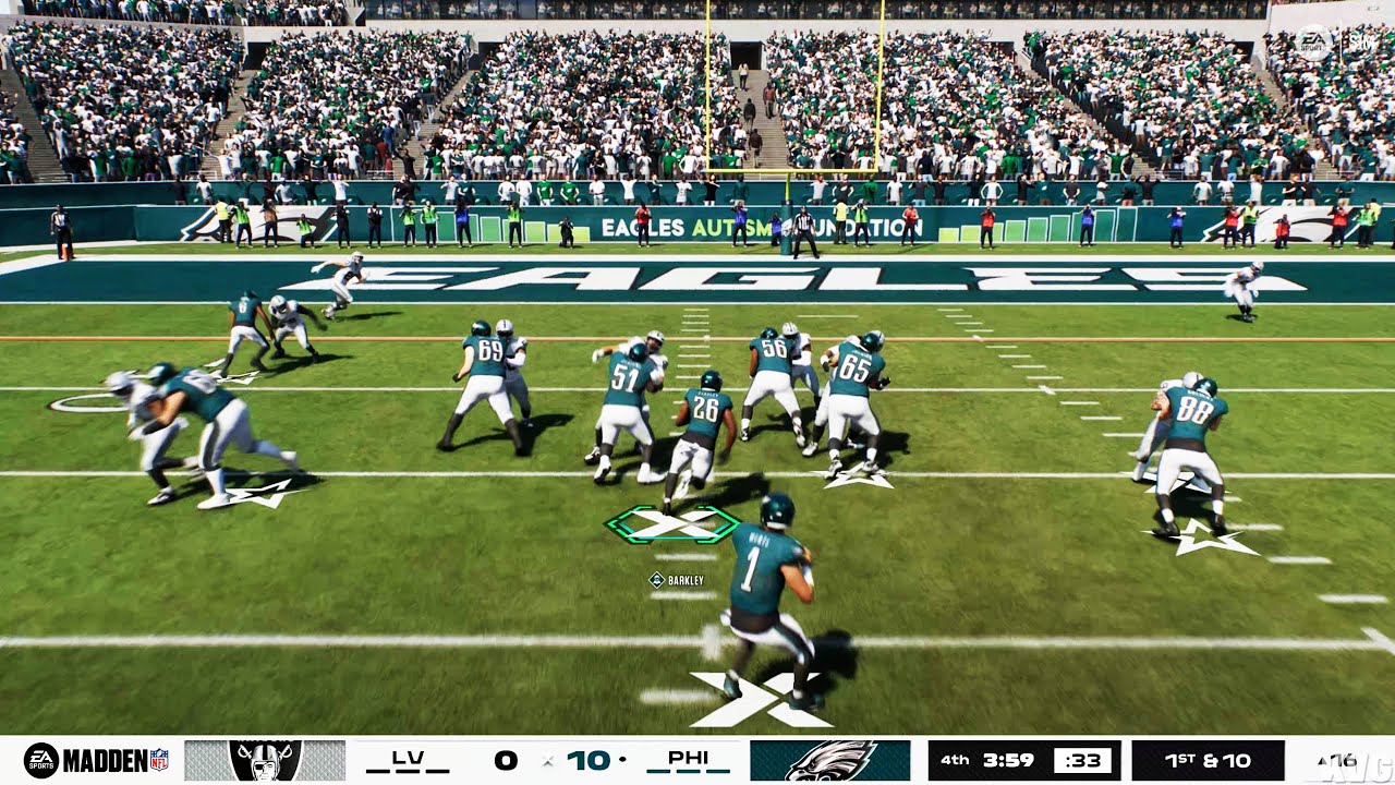 Madden NFL 26 - Las Vegas Raiders vs Philadelphia Eagles - Gameplay (PS5 UHD) [4K60FPS]