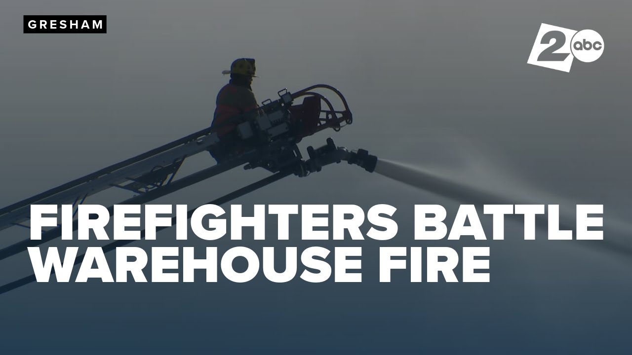 Firefighters respond to tire warehouse fire in Gresham