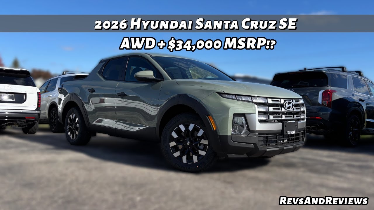 Hyundai Santa Cruz SE AWD 2026 года! Лучший пикап за 34 000 долларов?
