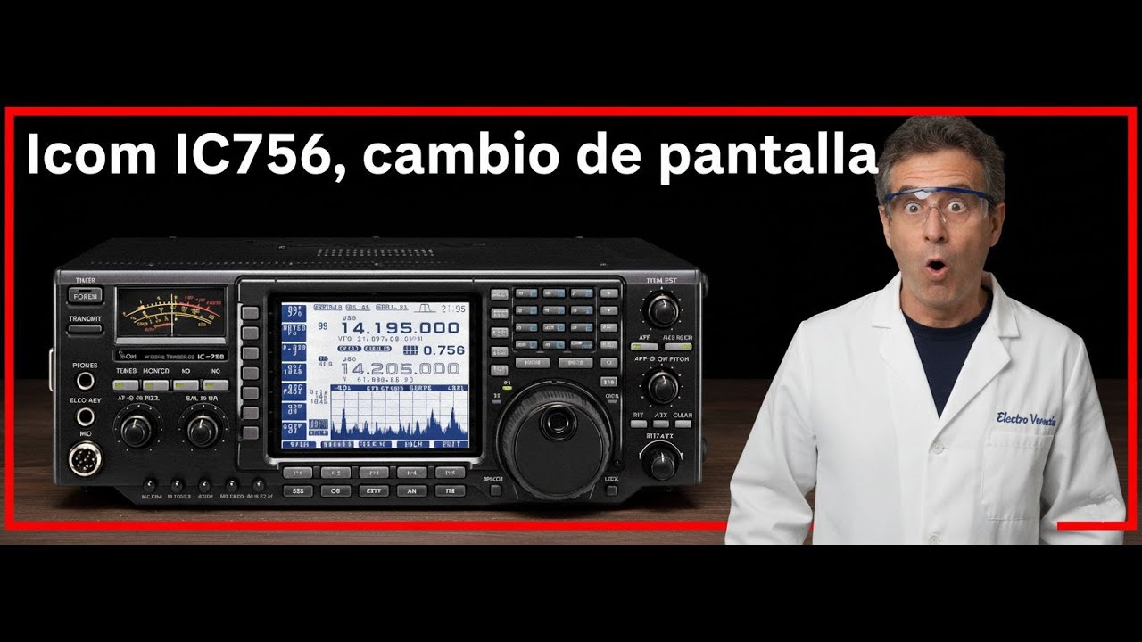 ICOM IC-756 | Cambio de Pantalla | Mantenimiento Completo | Reparación Acoplador