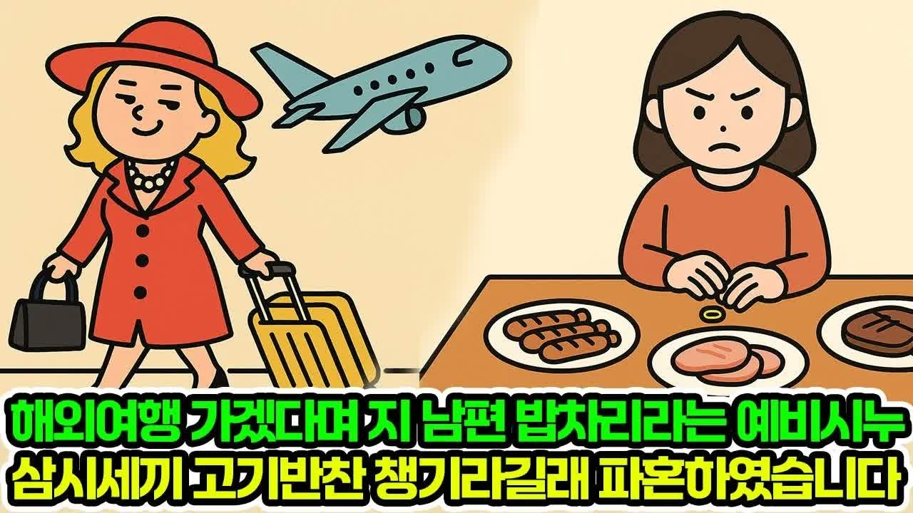해외여행 가겠다며 자기 남편 밥차리라는 예비시누