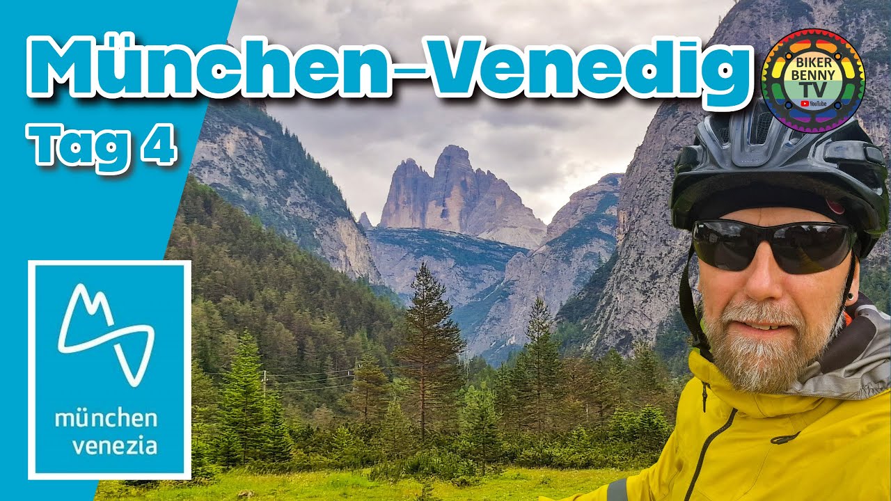 München Venedig Radweg 2023, Tag 4, Toblach - Farra d´Alpago (111km) Mit E-bike über die Alpen.