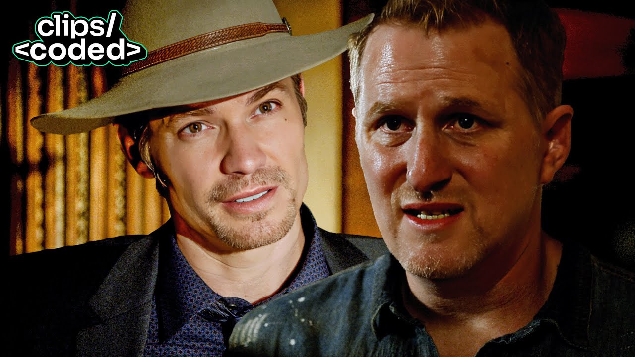 justified (2014) - raylan givens calmly accuses a man of murder to his face