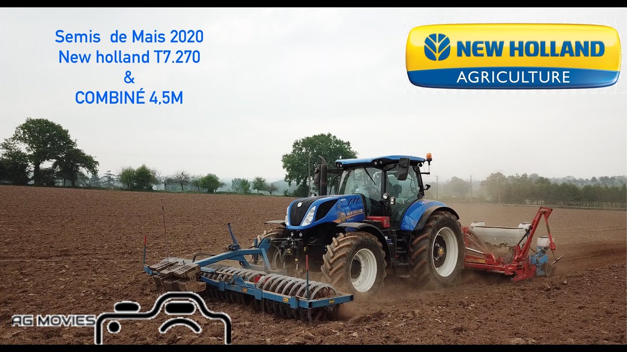 🌽Semis de Mais 🌽// New Holland t7.270 // SARL SAUCET🌽🌽