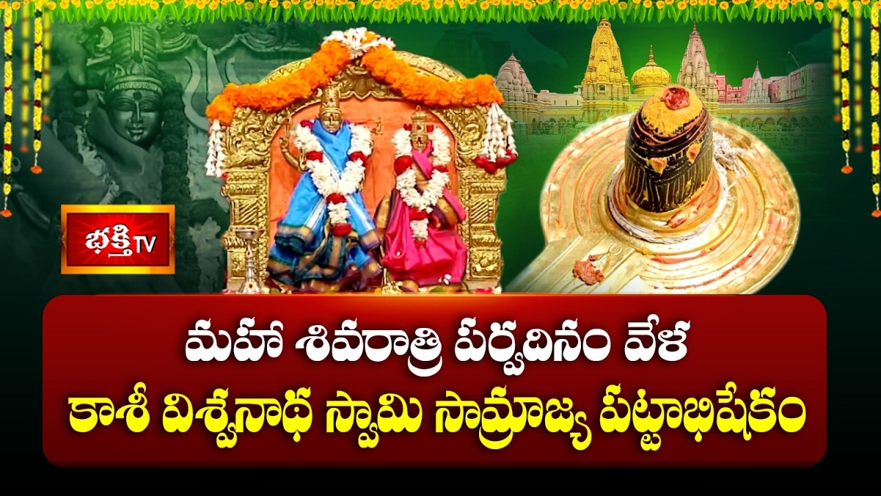 మహా శివరాత్రి పర్వదినం వేళ కాశీ విశ్వనాథ స్వామి సామ్రాజ్య పట్టాభిషేకం | Maha Shivaratri Special 2026