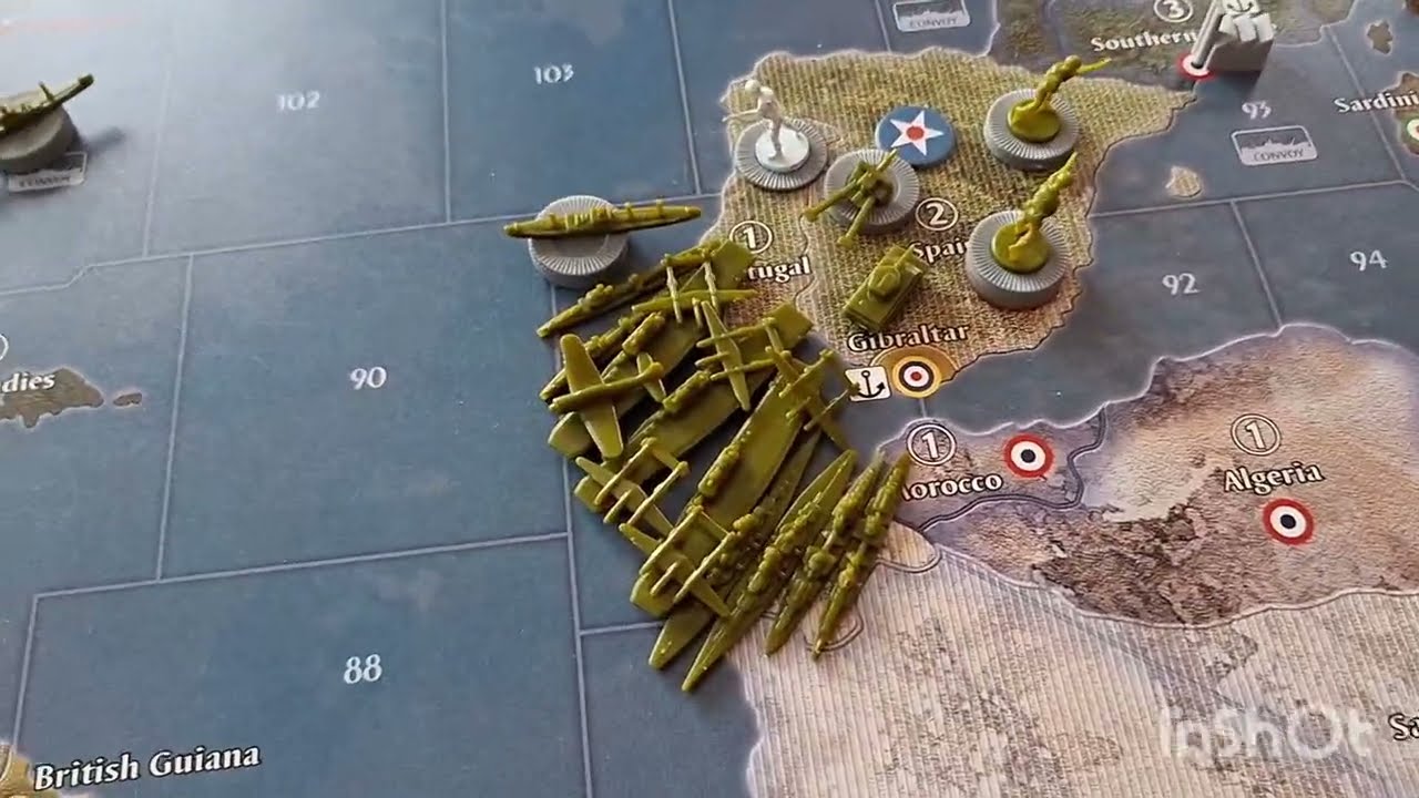 Axis&Allies G40 Strategie USA Spanischer Brückenkopf