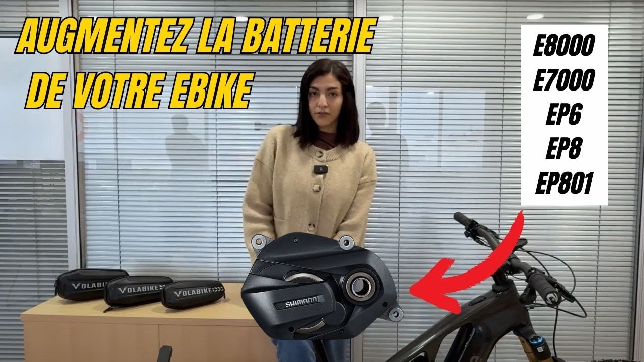 Augmenter la batterie sur le vélo électrique Shimano